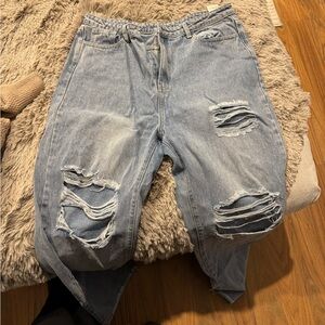 SHEIN Light Blue Denim Jeans